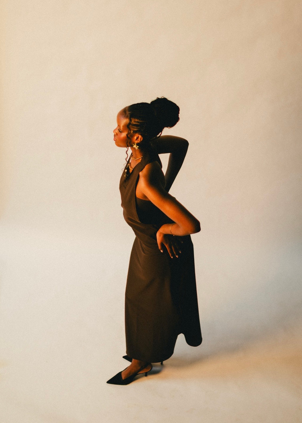 Umber Sculpted Dress