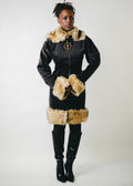 Empress Fur-Trimmed Ribbed Jacket
