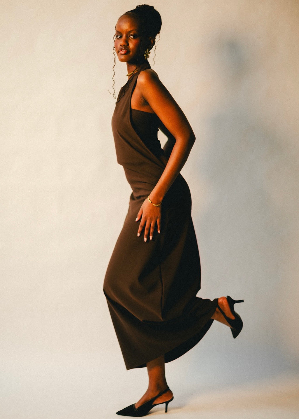 Umber Sculpted Dress